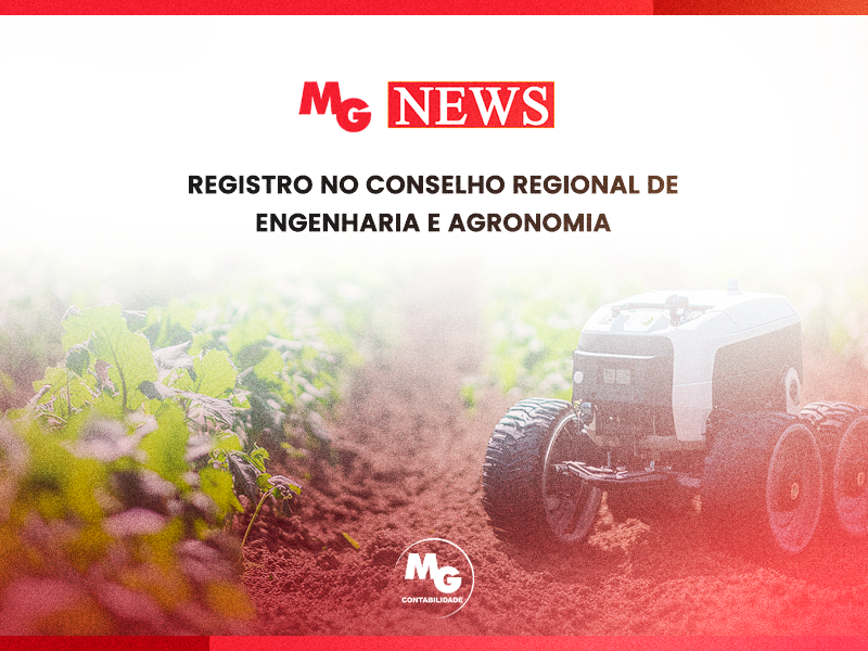 REGISTRO NO CONSELHO REGIONAL DE ENGENHARIA E AGRONOMIA