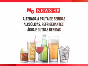 ALTERADA A PAUTA DE BEBIDAS ALCOÓLICAS, REFRIGERANTES, ÁGUA E OUTRAS BEBIDAS
