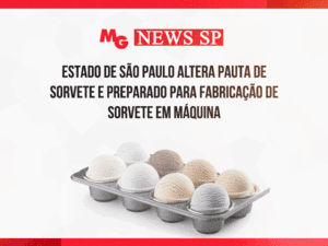 ESTADO DE SÃO PAULO ALTERA PAUTA DE SORVETE E PREPARADO PARA FABRICAÇÃO DE SORVETE EM MÁQUINA