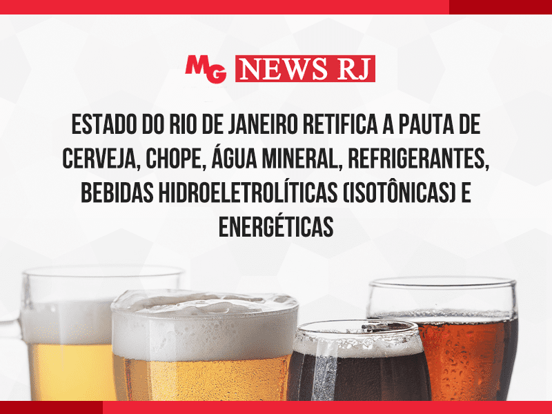 Dispõe sobre a base de cálculo da substituição tributária do ICMS nas operações com cerveja, chope, água mineral, refrigerantes, bebidas hidroeletrolíticas (isotônicas) e energéticas.
