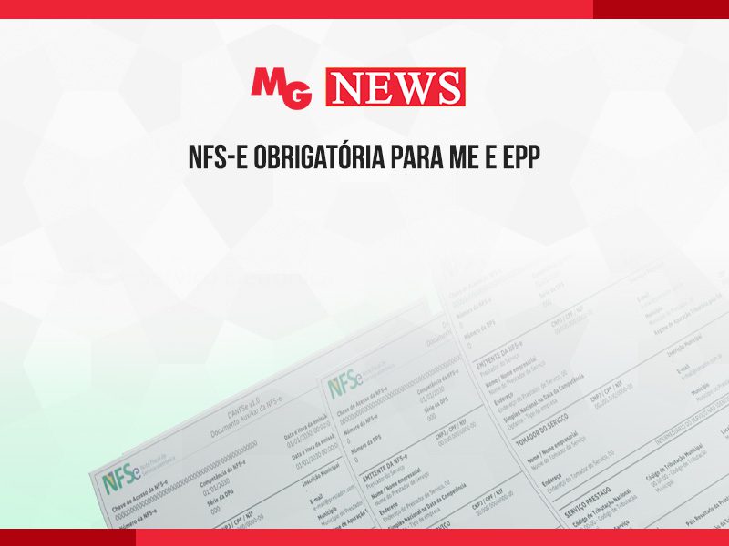 NFS-e OBRIGATÓRIA PARA ME E EPP